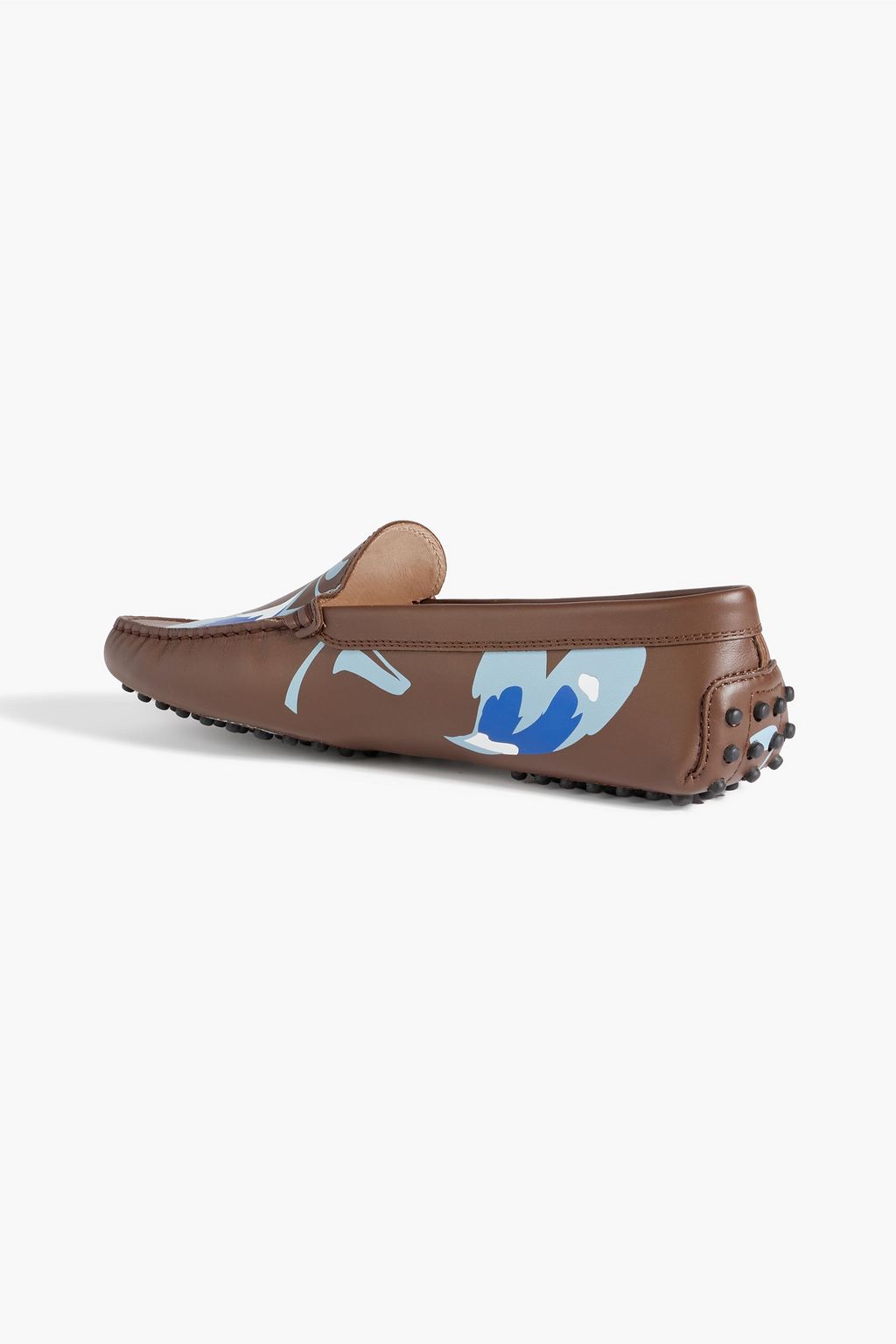 TOD'S Gommino printed leather loafers