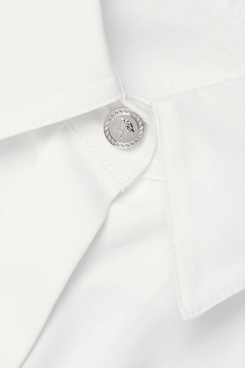 VERSACE Hemd aus Baumwollpopeline mit Falten