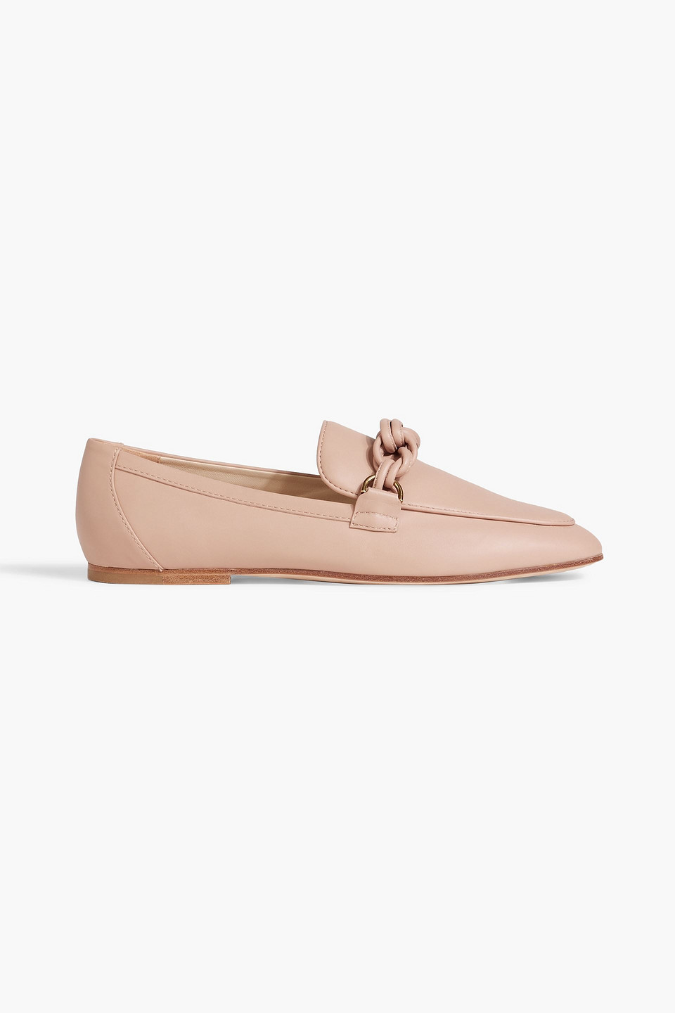 Tod's Knotted Leather Loafers In Blush