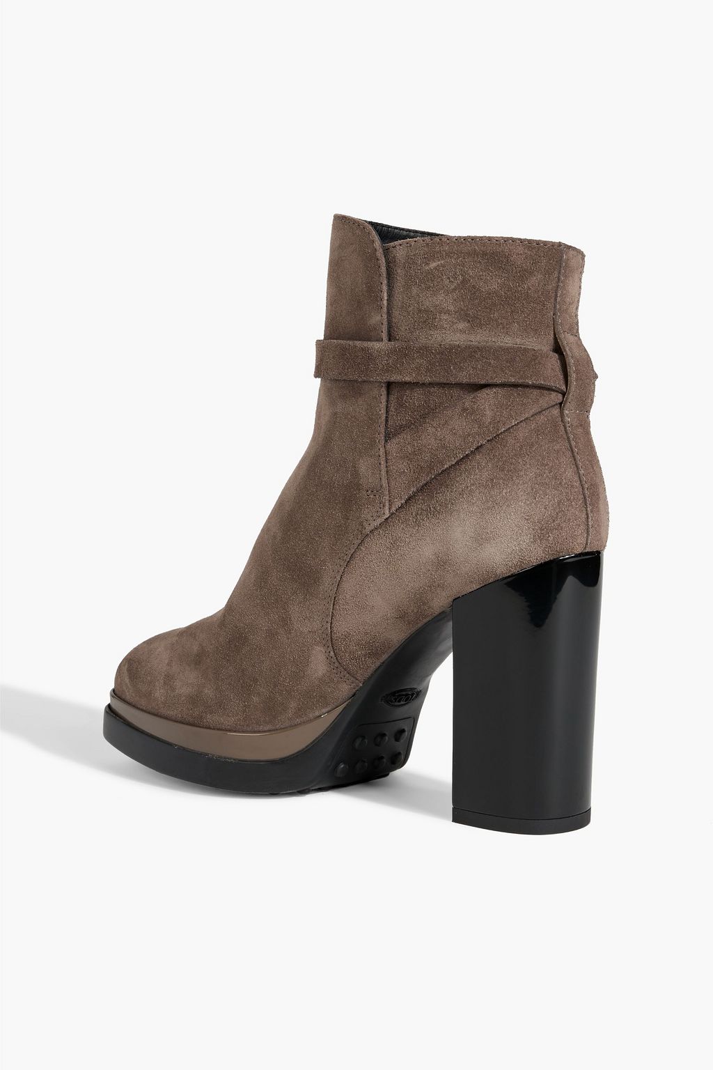 TOD'S Suede platform ankle boots
