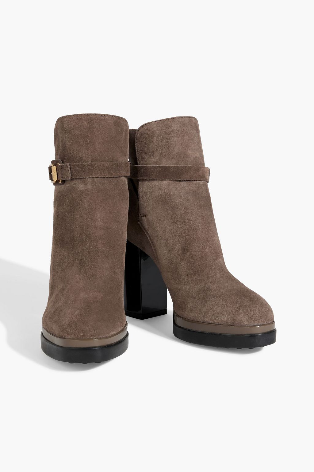 TOD'S Suede platform ankle boots