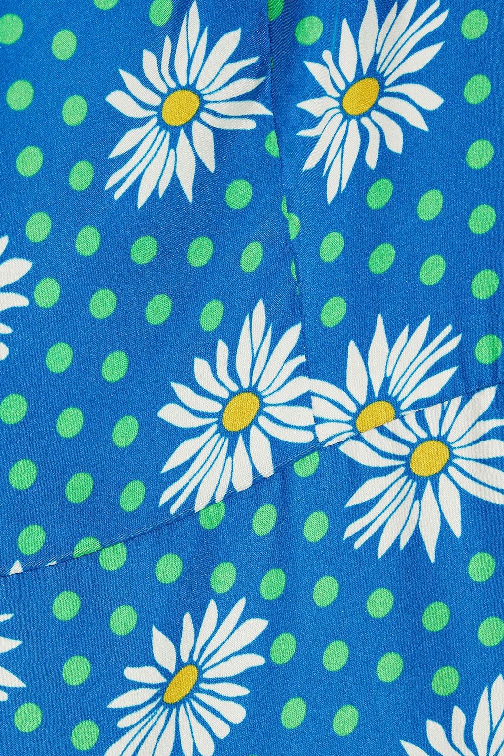 HVN Nora printed silk dress