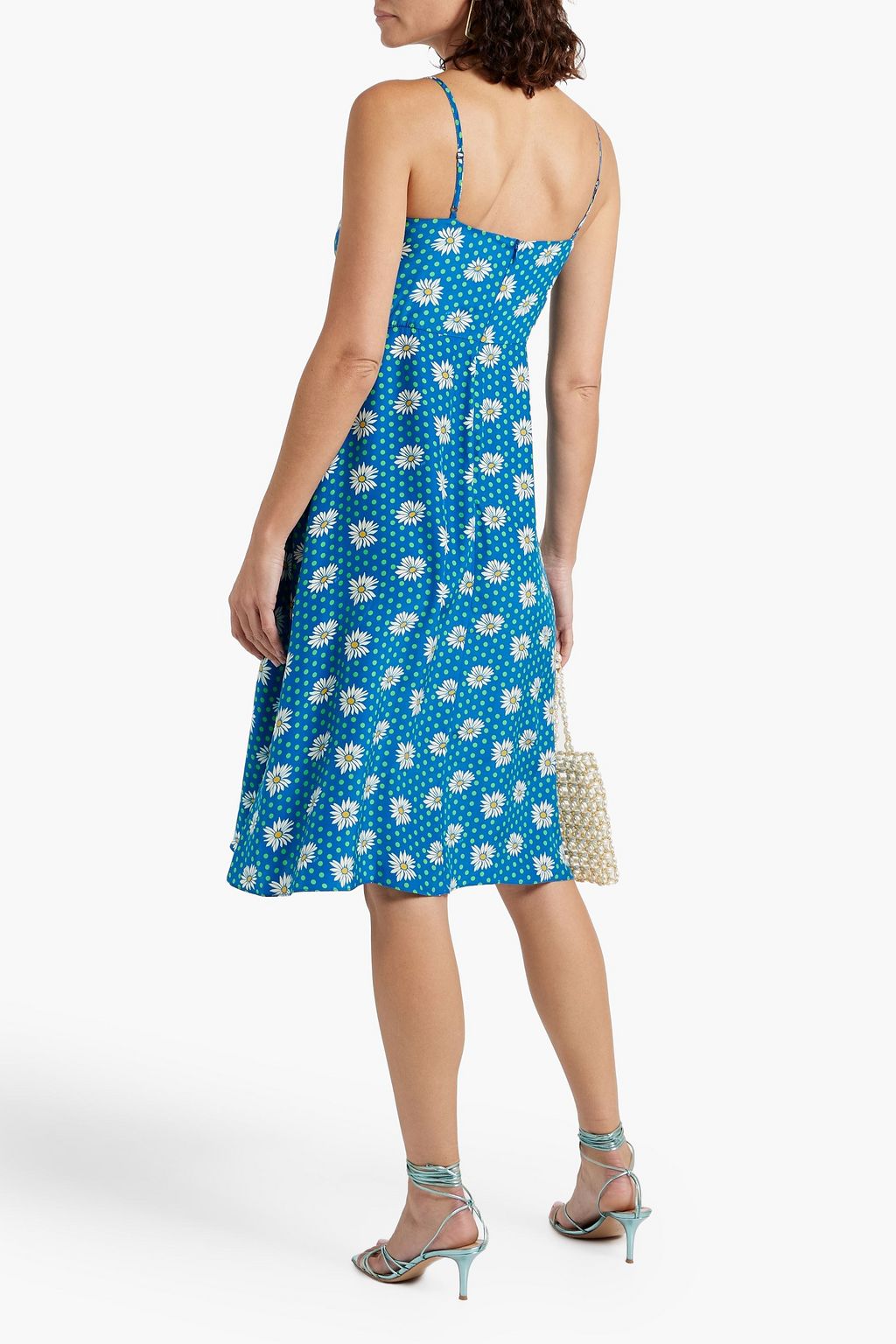 HVN Nora printed silk dress