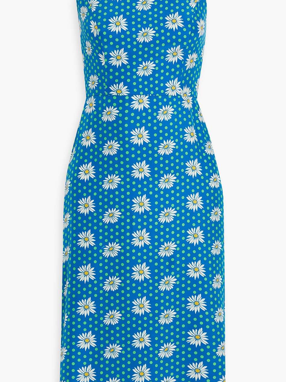 nora printed silk dress