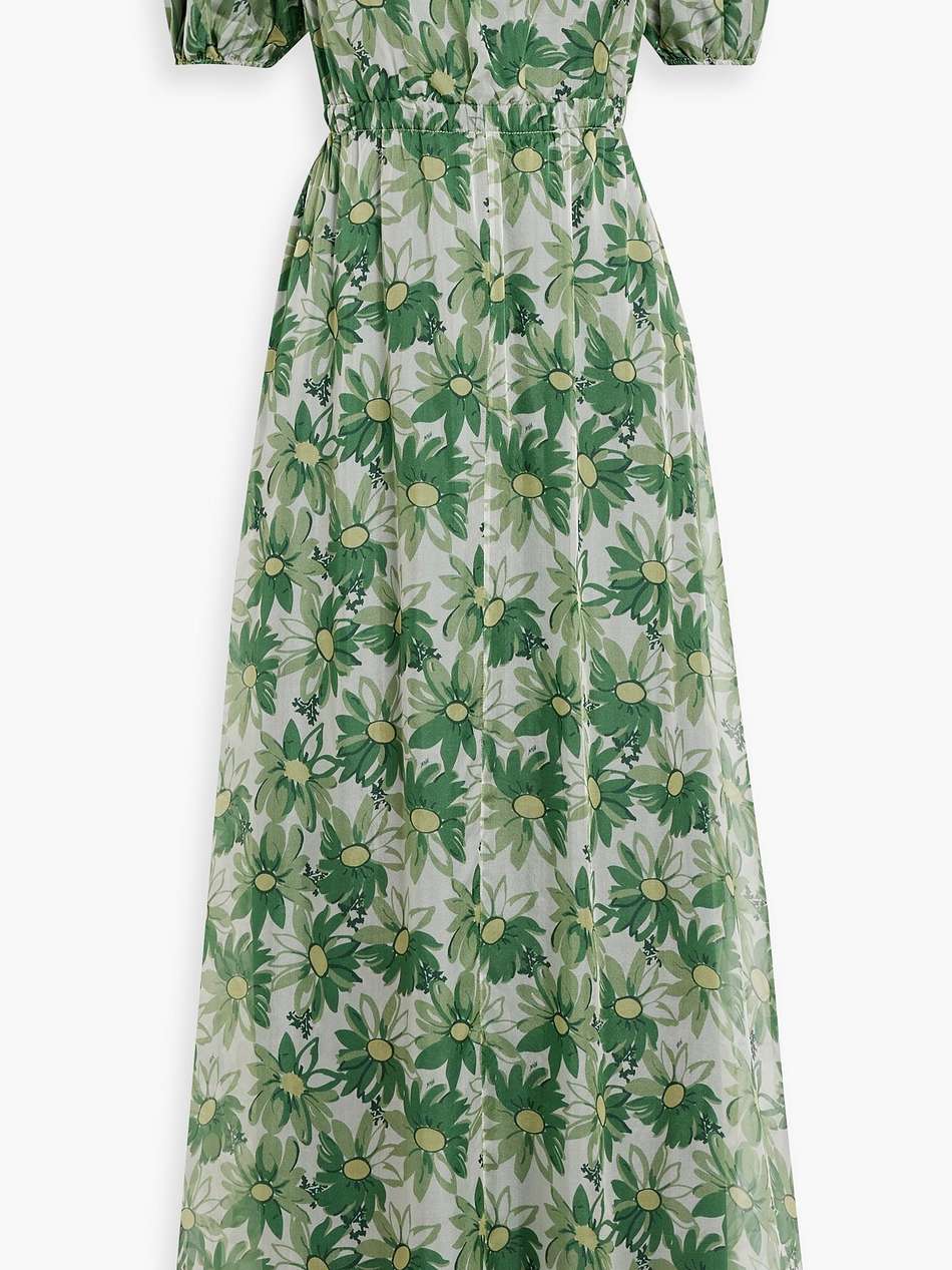 nancy off-the-shoulder floral-print silk-chiffon maxi dress