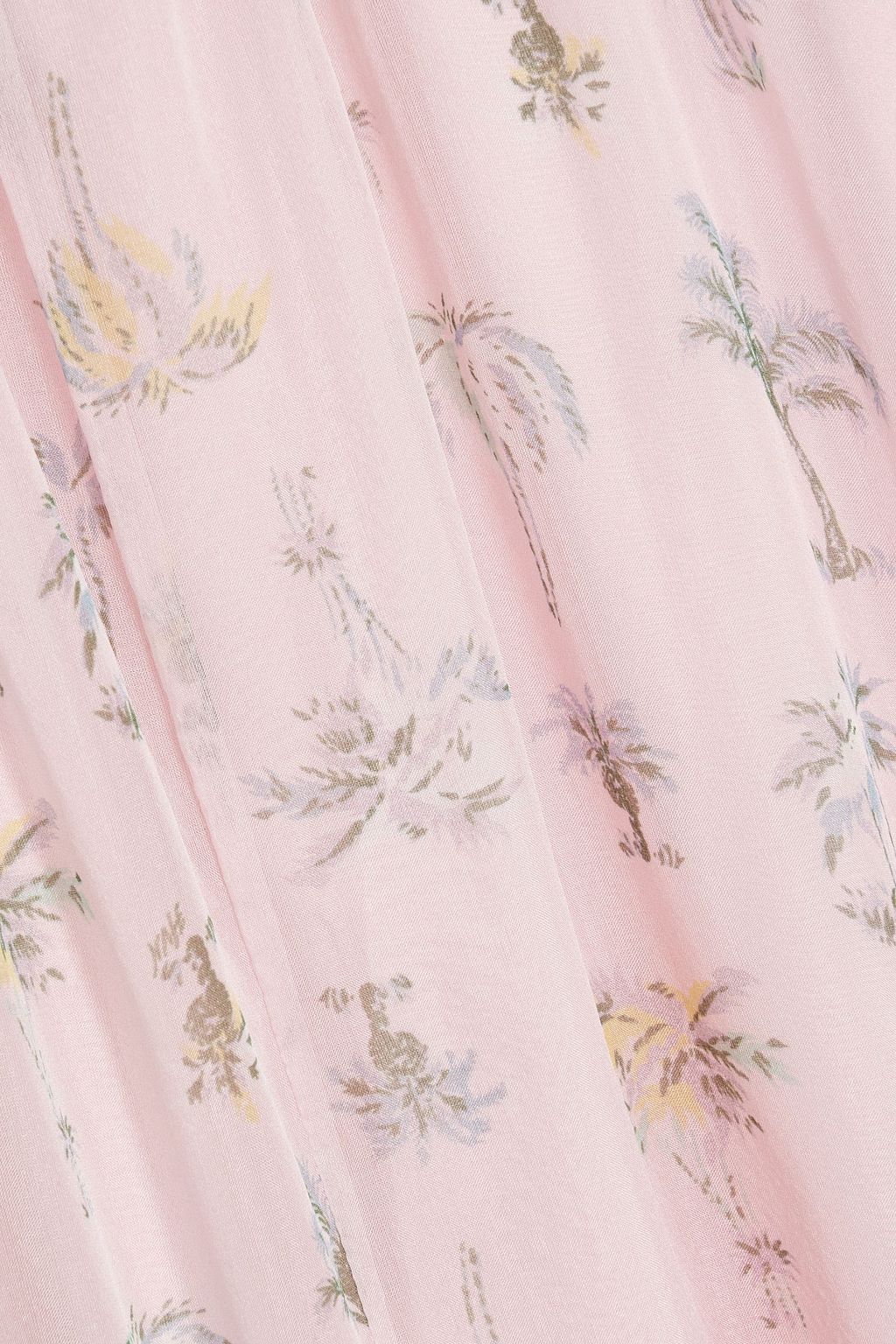 HVN Nancy off-the-shoulder floral-print silk-chiffon maxi dress