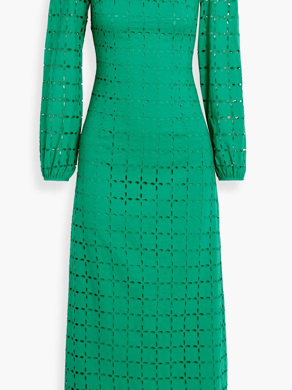 jules broderie anglaise cotton midi dress