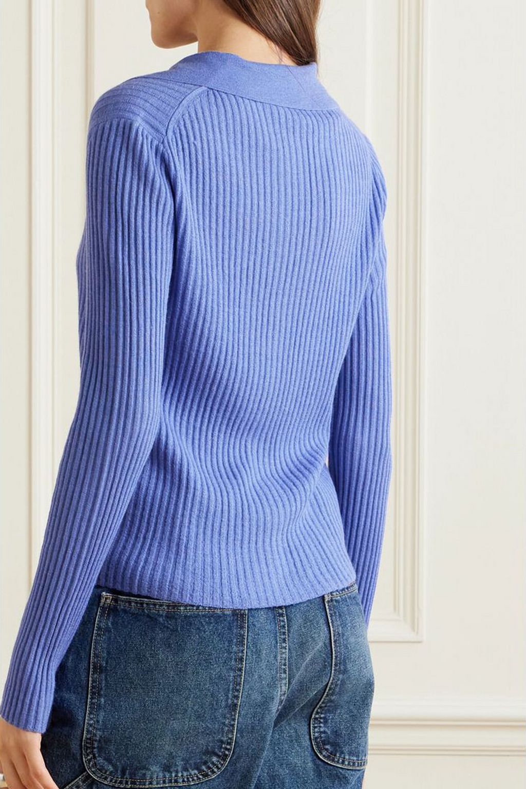 VINCE. Ribbed cashmere and silk-blend cardigan
