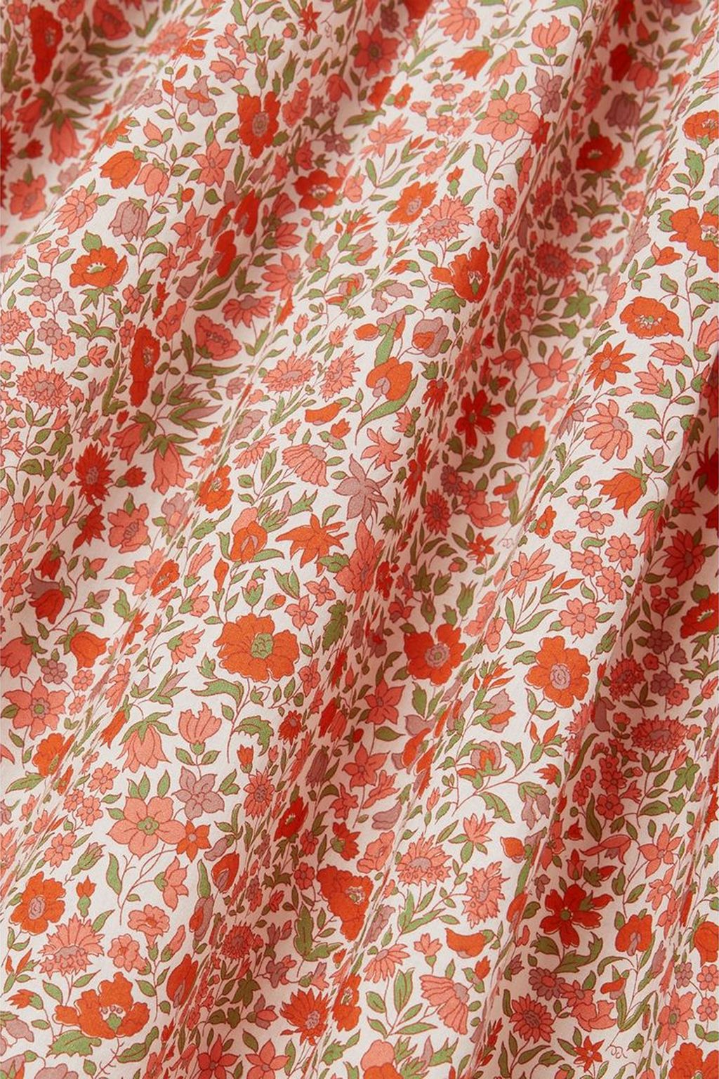 DÔEN Chime ruffled floral-print cotton mini dress