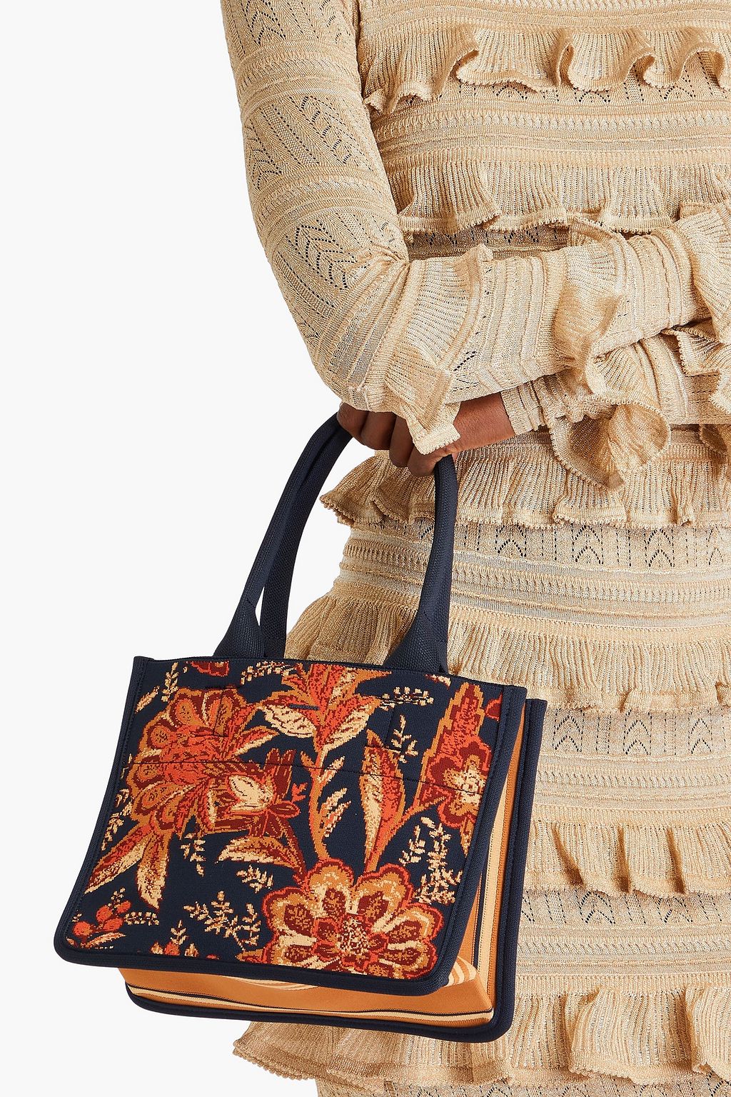 ZIMMERMANN Jacquard-knit tote