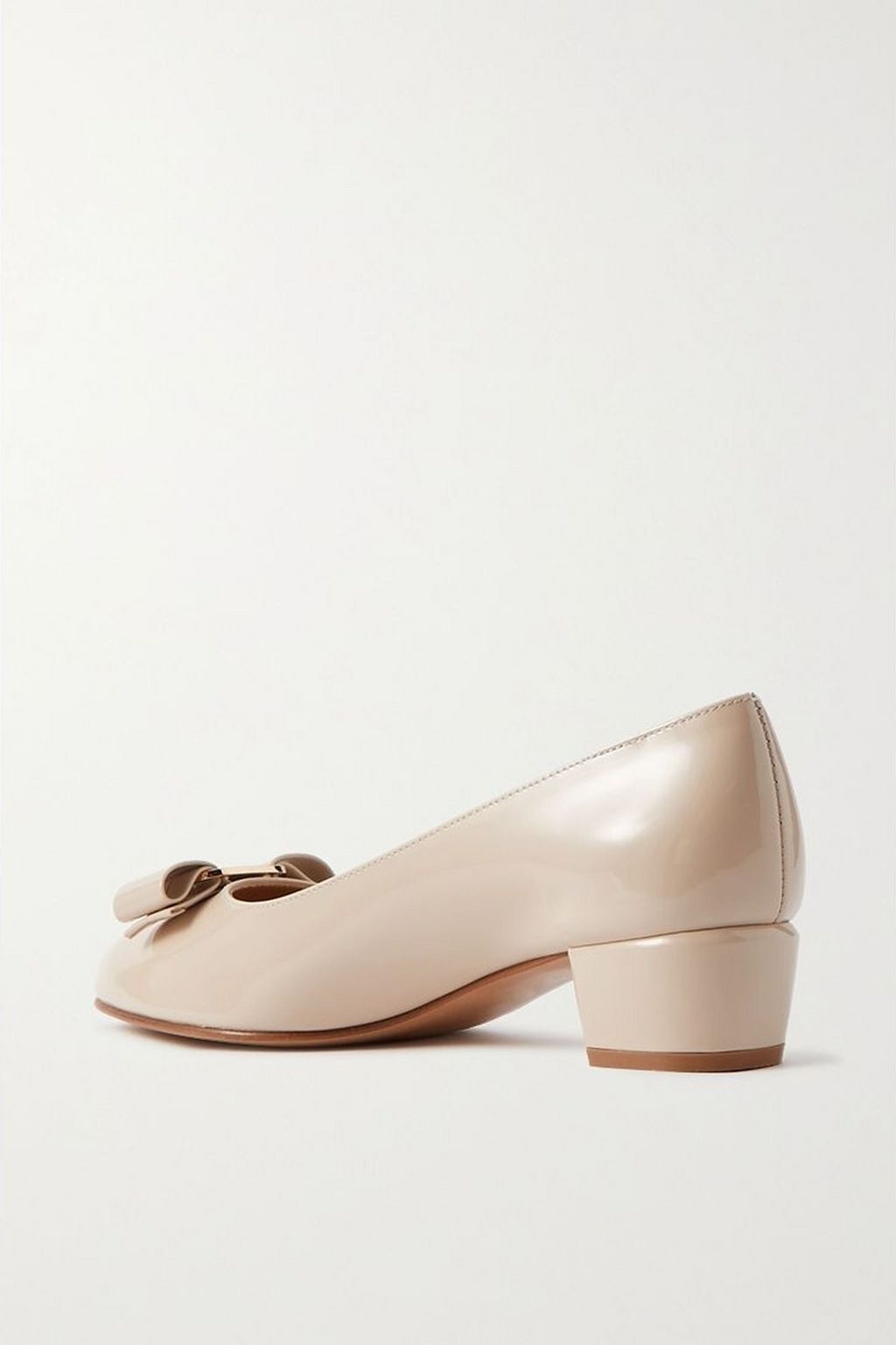 FERRAGAMO Vara patent-leather pumps