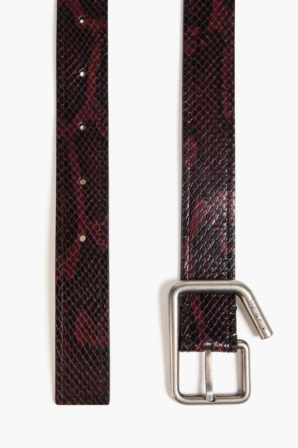 ACNE STUDIOS カーフヘア ベルト レオパードプリント