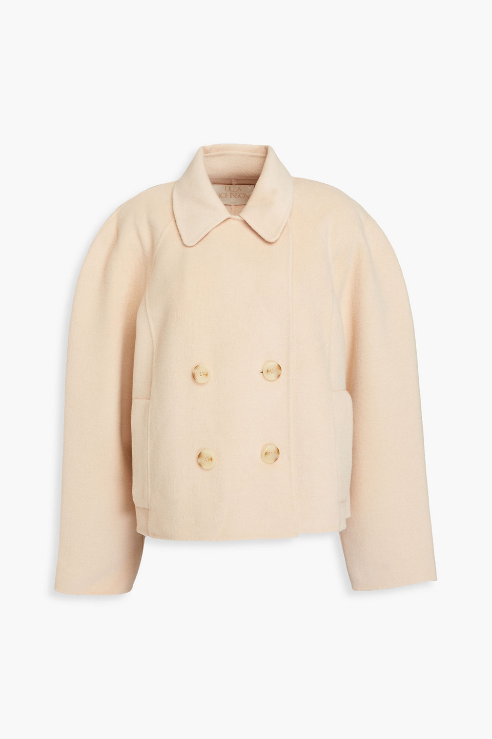 Ulla Johnson Coralie Double-breasted Wool-blend Felt Jacket In Beige