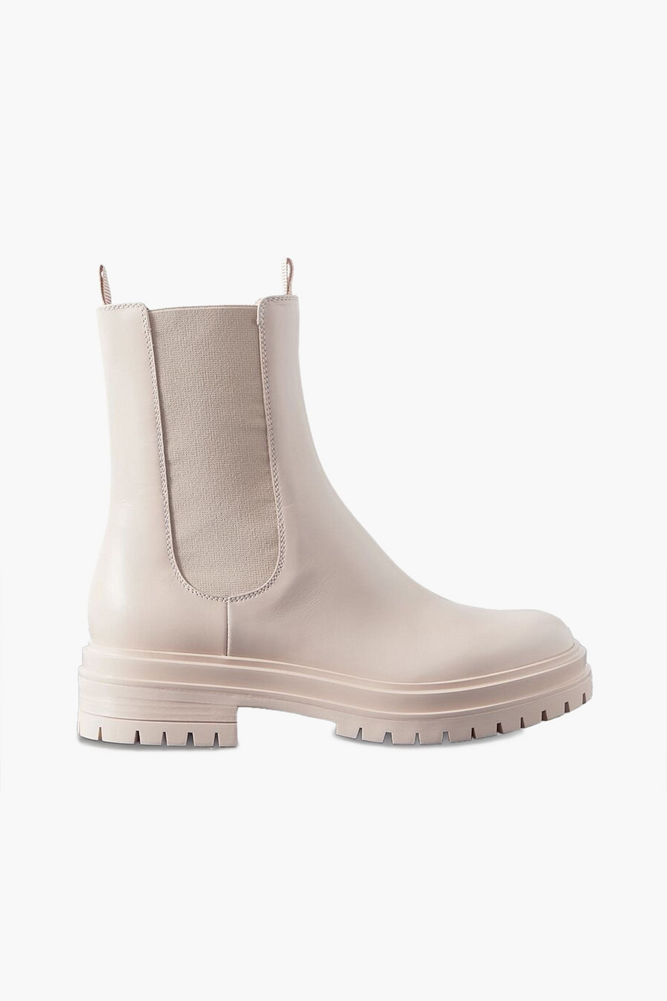 Gianvito Rossi Chester Trek-sole Leather Chelsea Boots In Blush