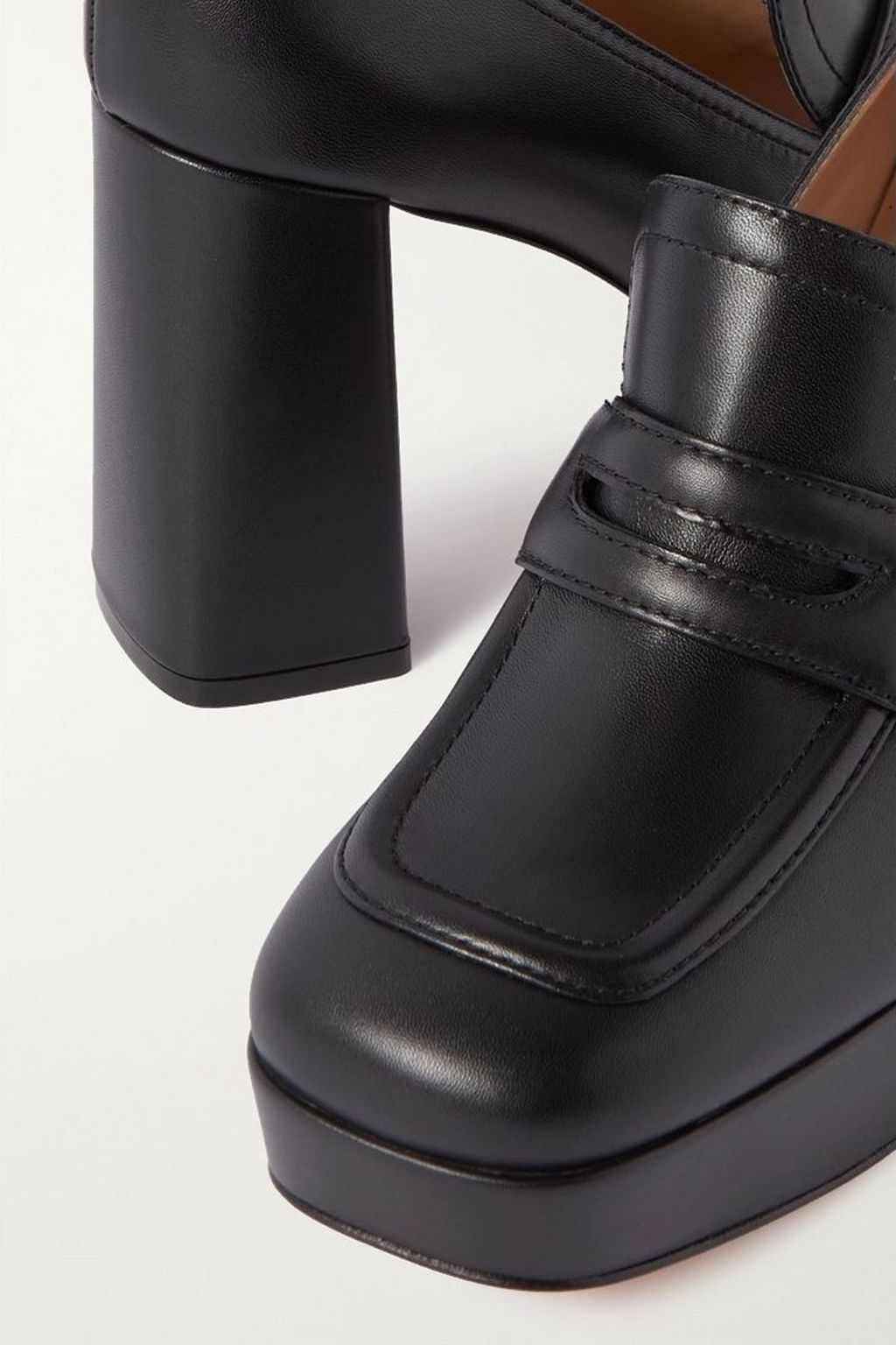 GIANVITO ROSSI 120 leather platform pumps