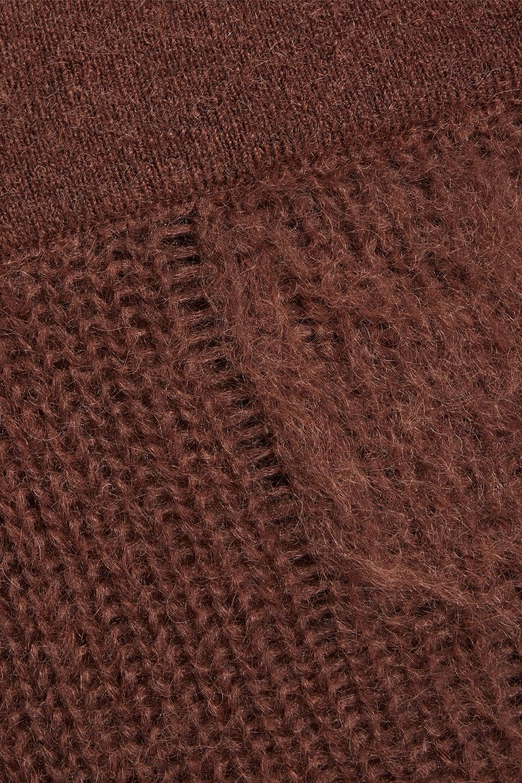 RICK OWENS Open-knit maxi skirt