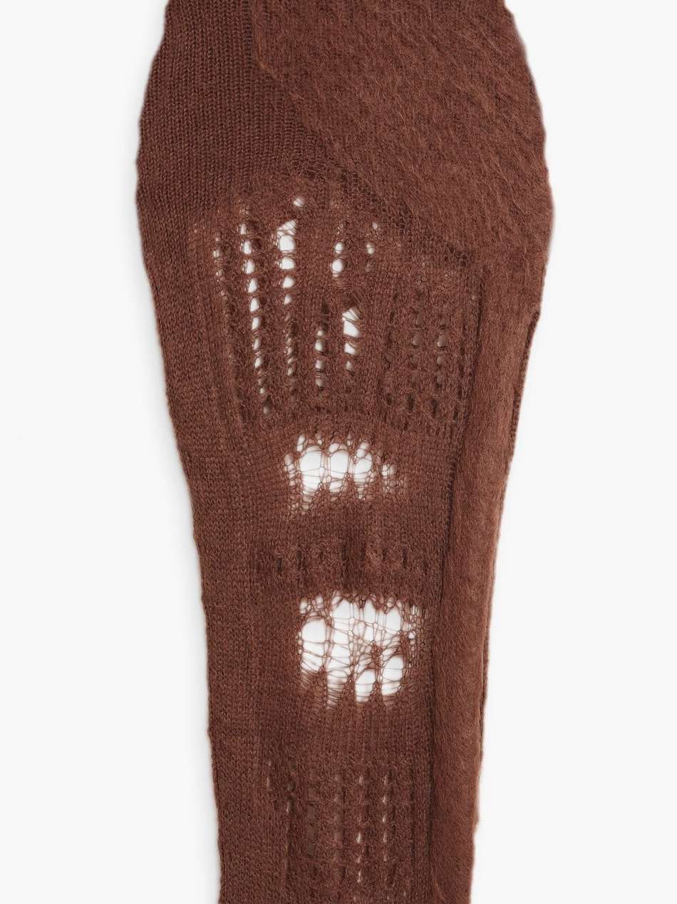 open-knit maxi skirt