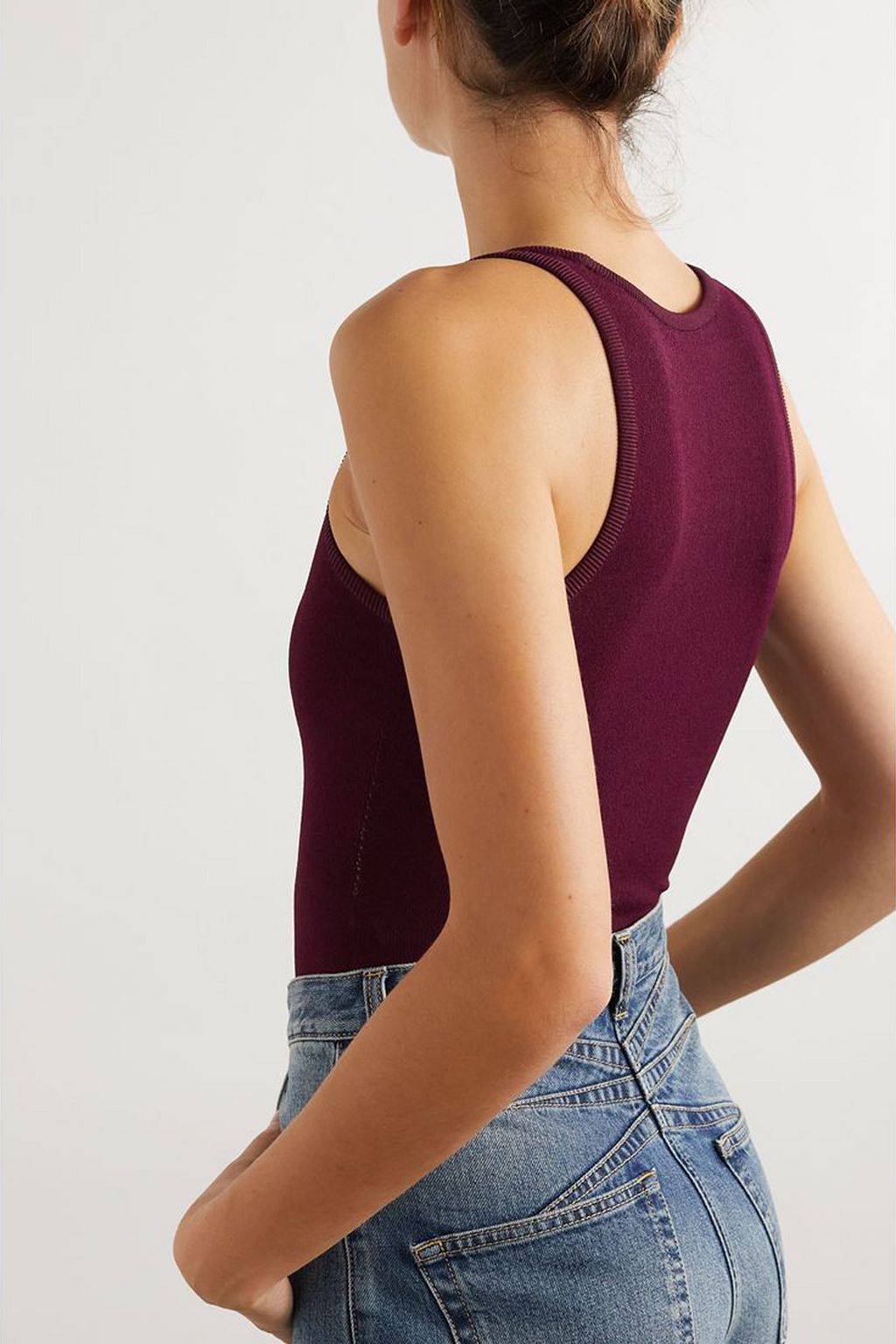 ALAÏA بودي سوت من نسيج محبوك مطّاط