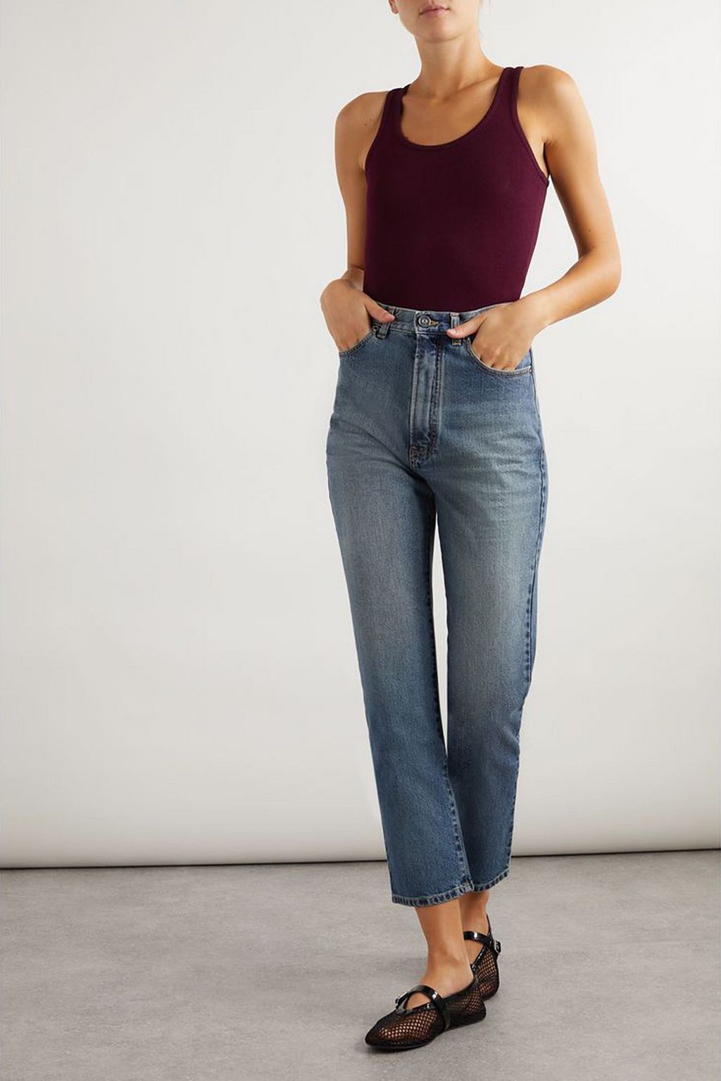 ALAÏA بودي سوت من نسيج محبوك مطّاط