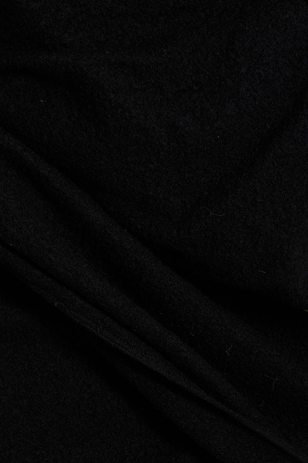 RICK OWENS Strapless bouclé-tweed wool top