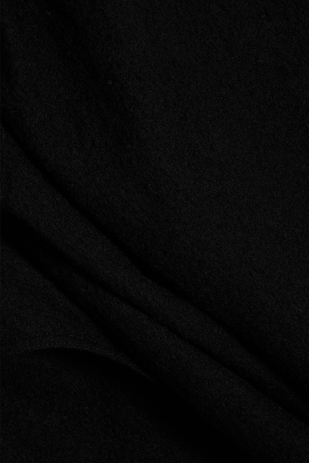 RICK OWENS Edfu draped brushed wool maxi skirt