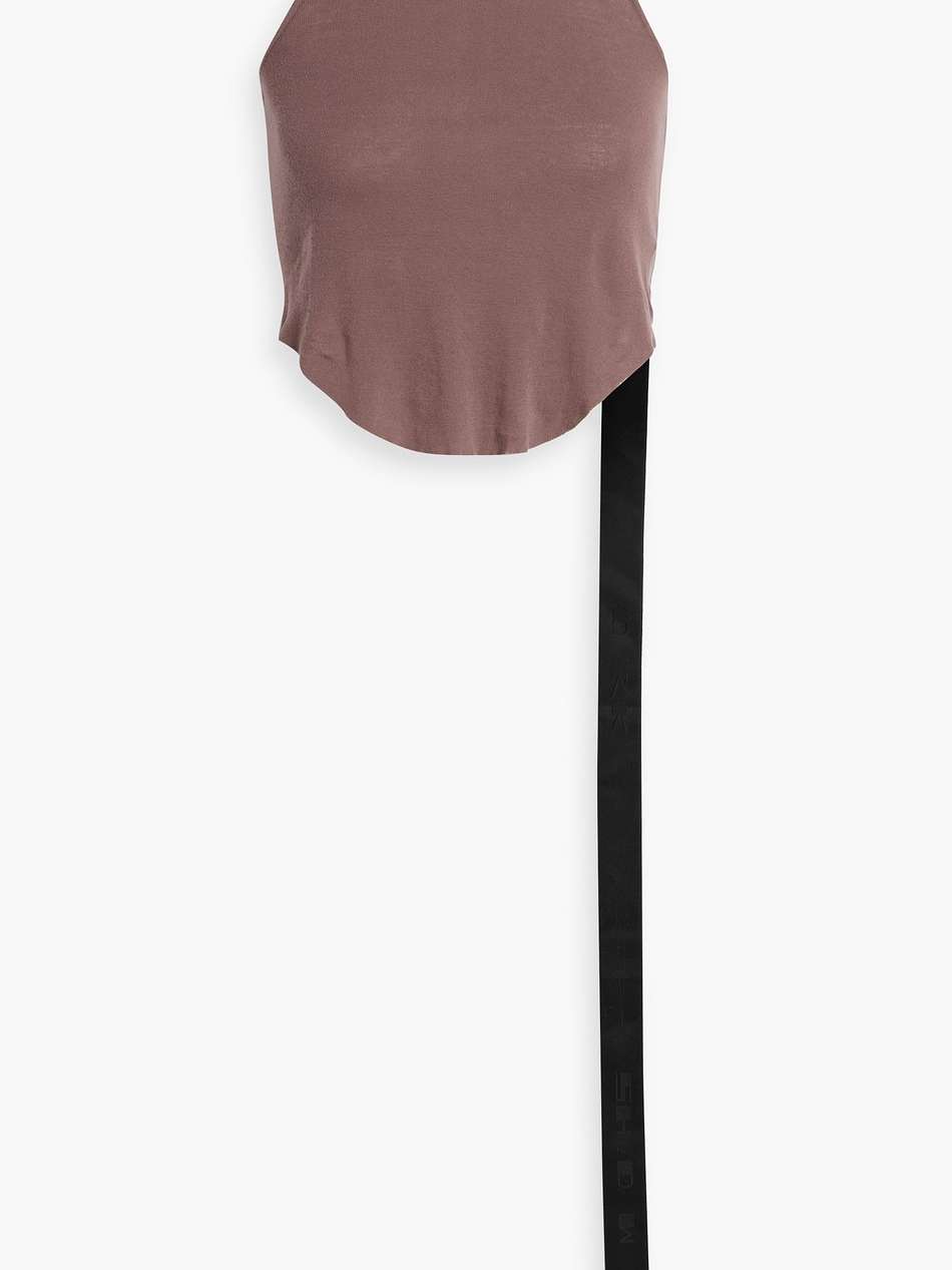 cropped cotton-jersey tank
