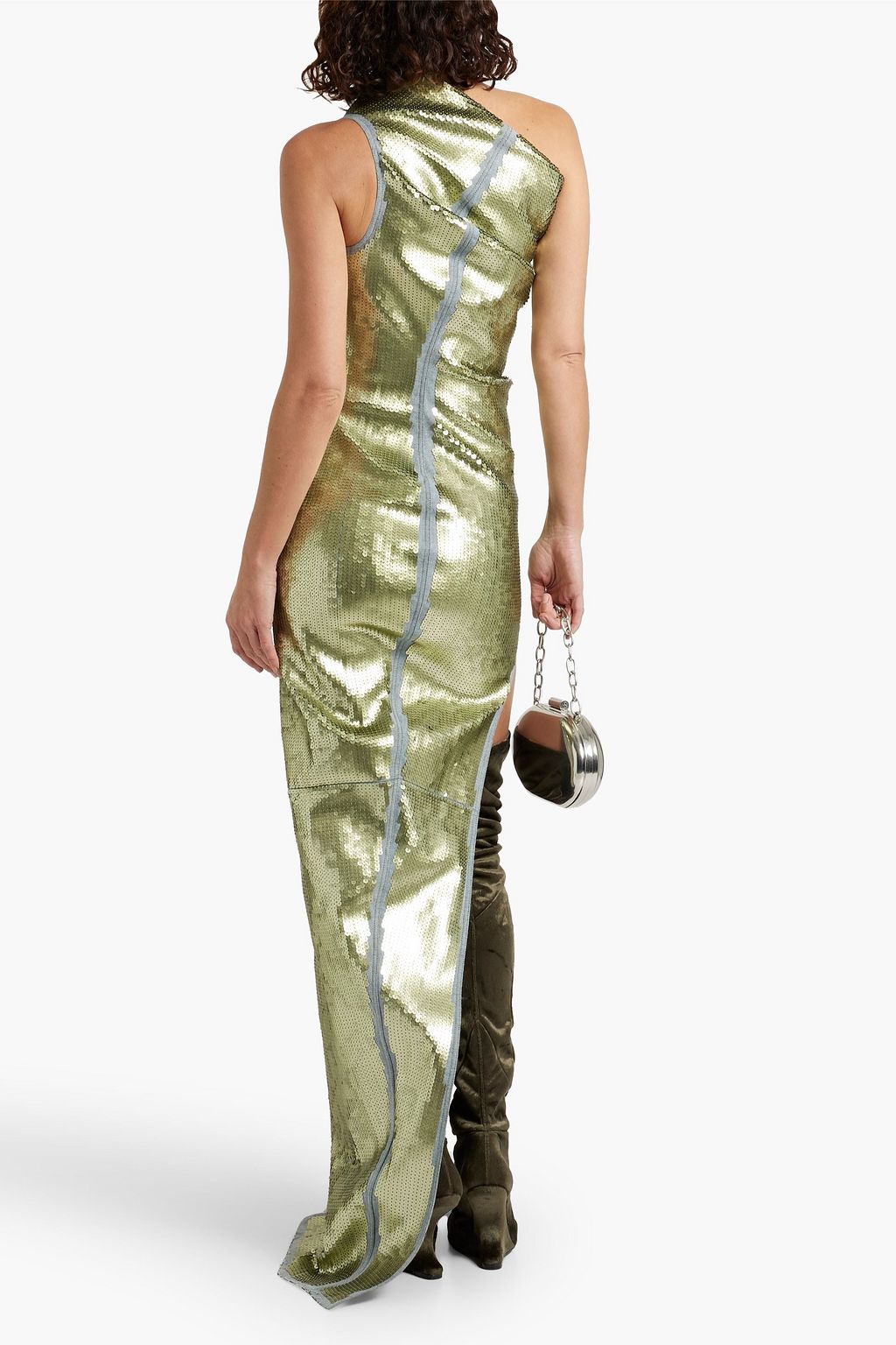 RICK OWENS Sequined denim gown