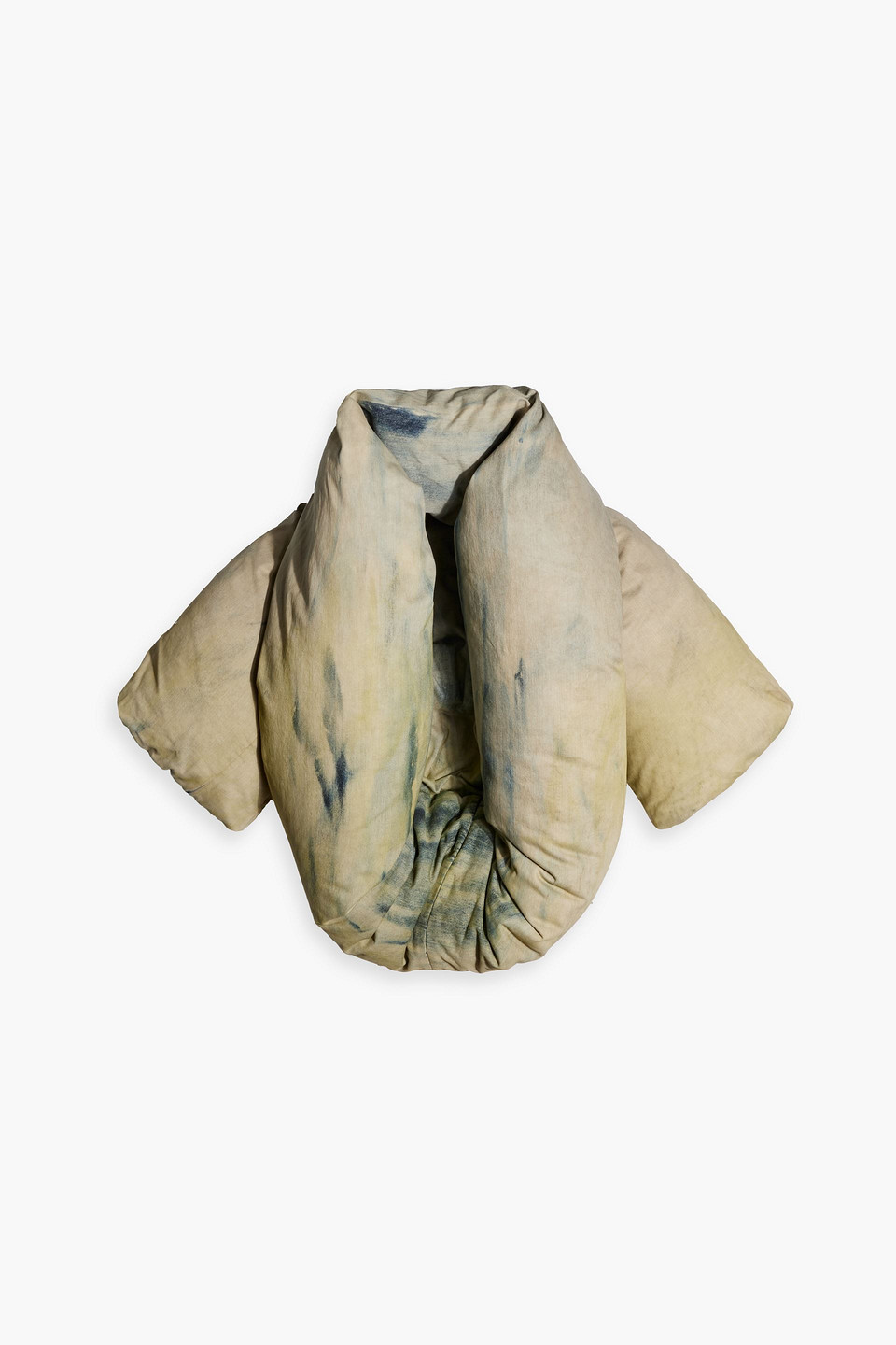 Rick Owens Oversized Padded Denim Jacket In Light Denim