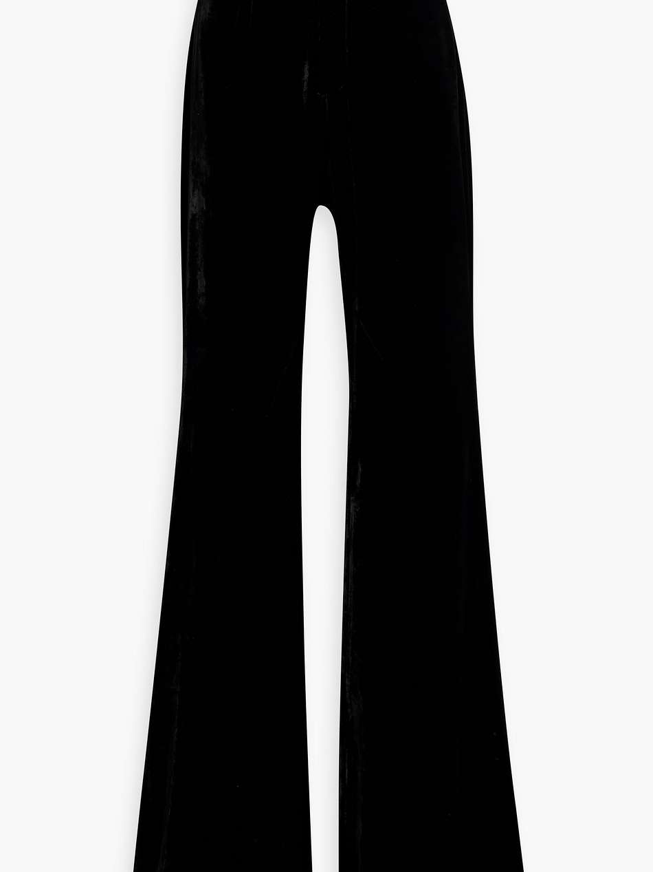 velvet flared pants