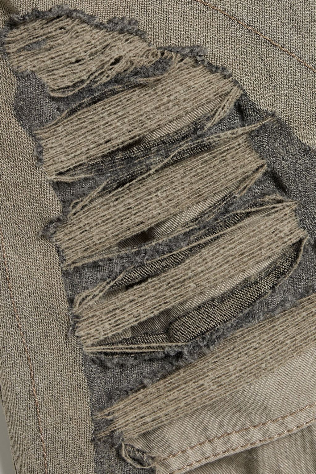 DRKSHDW BY RICK OWENS Distressed denim shorts