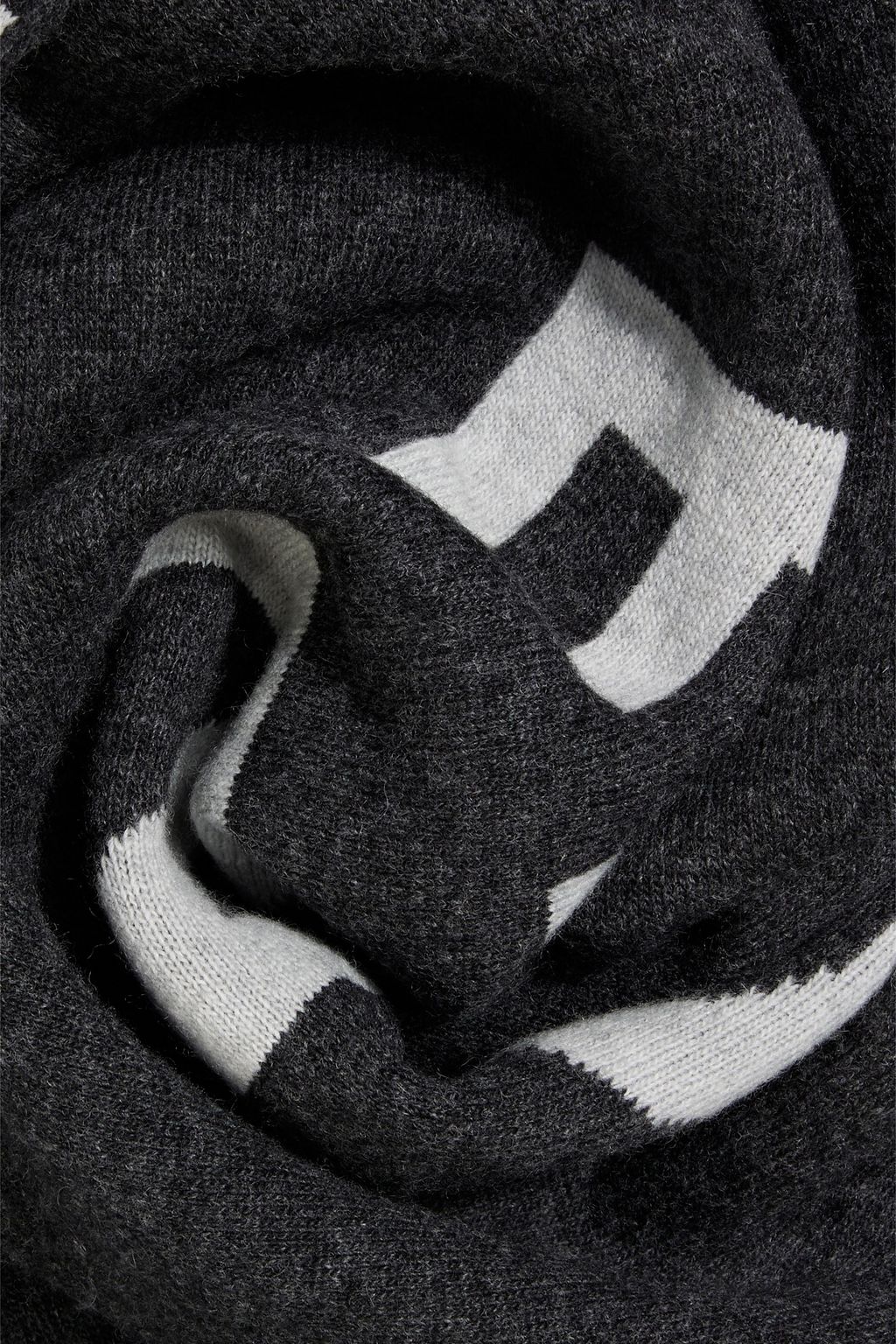 GIVENCHY Jacquard-knit cashmere and wool-blend scarf