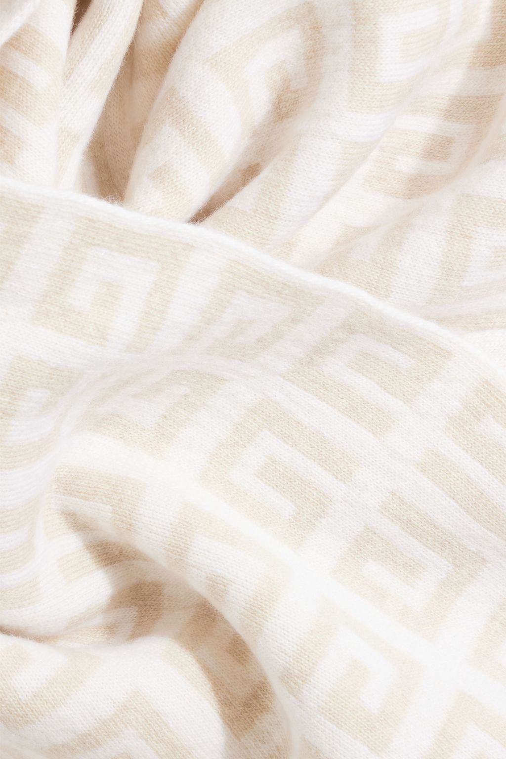GIVENCHY Jacquard-knit cashmere and wool-blend scarf