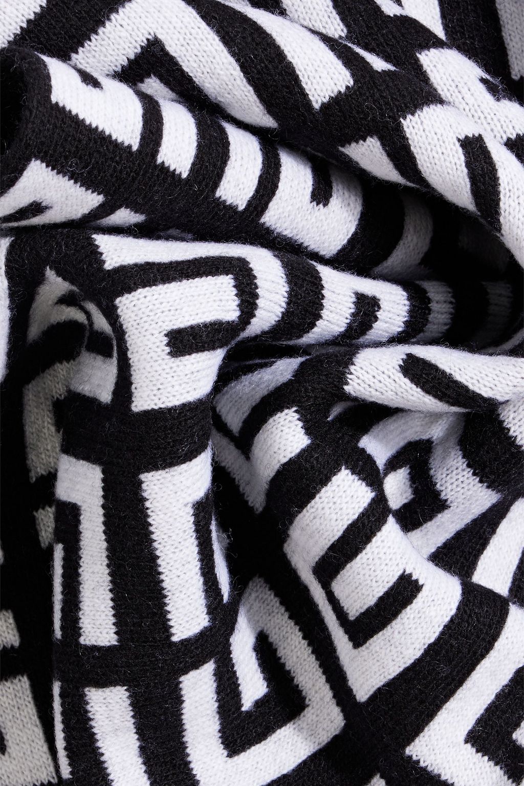 GIVENCHY Jacquard-knit cashmere and wool-blend scarf
