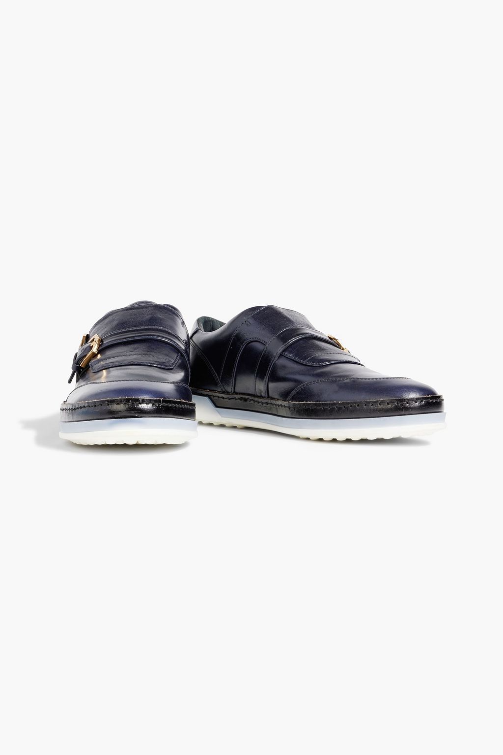 TOD'S Buckled leather sneakers