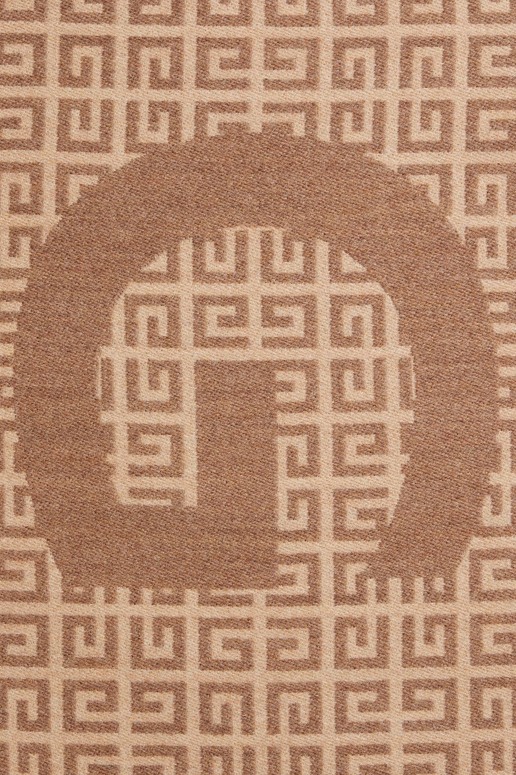 GIVENCHY Schal aus Jacquard aus einer Woll-Seidenmischung