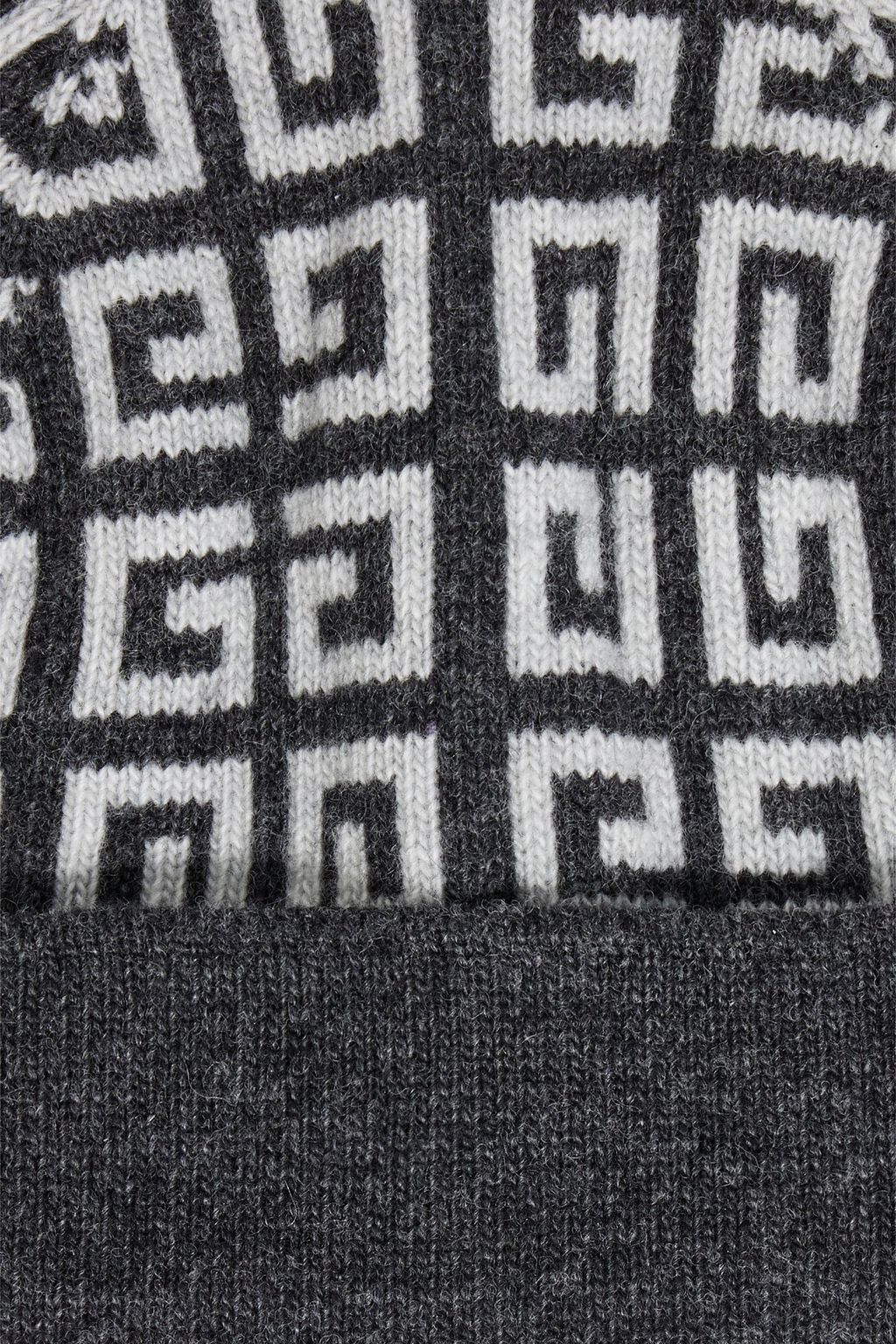 GIVENCHY Jacquard-knit wool and cashmere-blend beanie