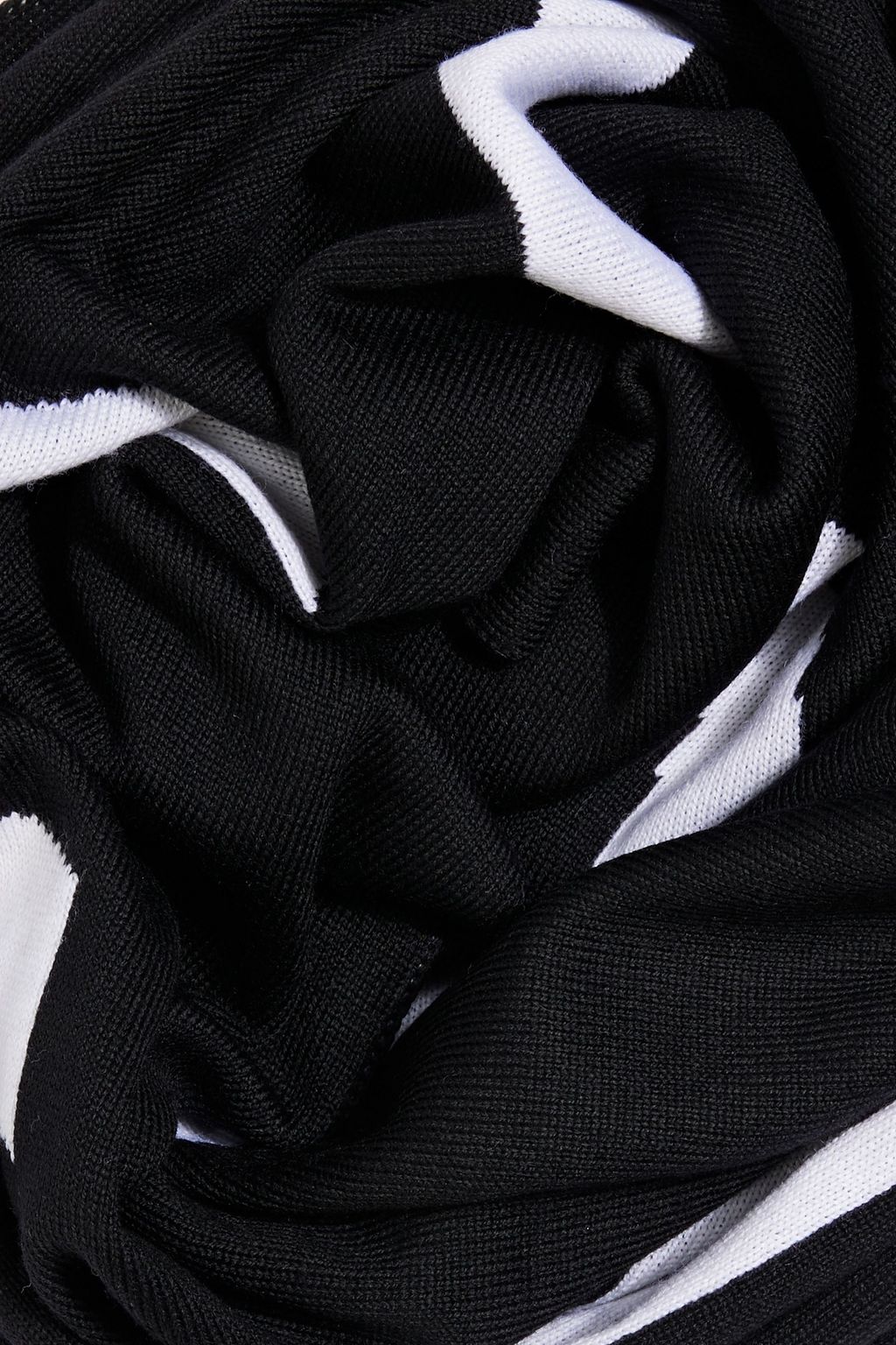 GIVENCHY Jacquard-knit wool scarf