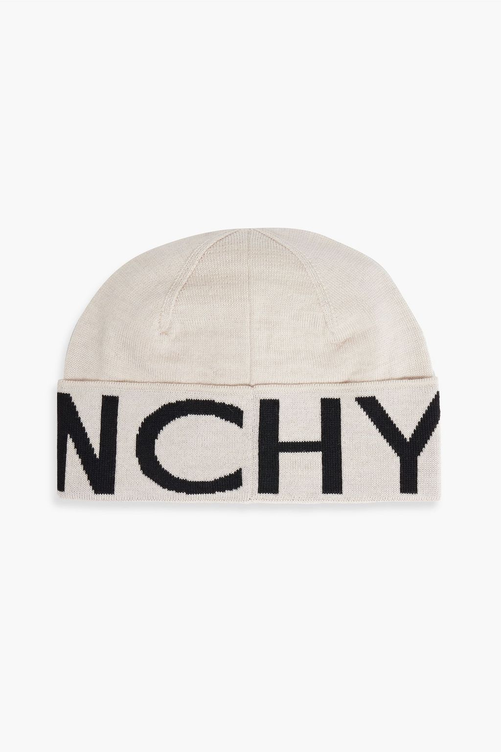 GIVENCHY Jacquard-knit wool beanie
