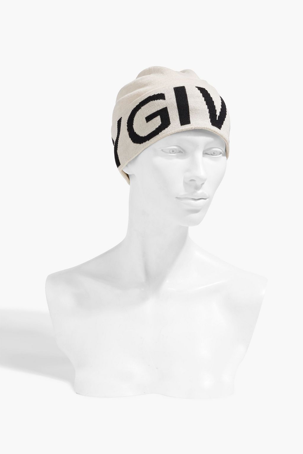GIVENCHY Jacquard-knit wool beanie