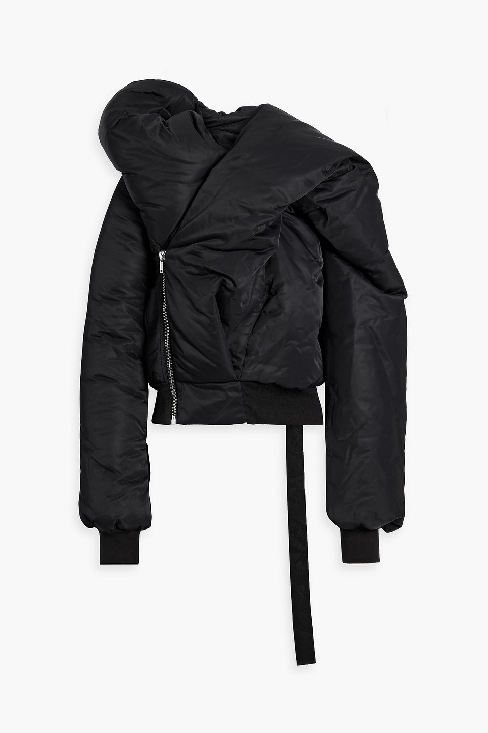 Rick Owens Doll Padded Shell Bomber Jacket In Black