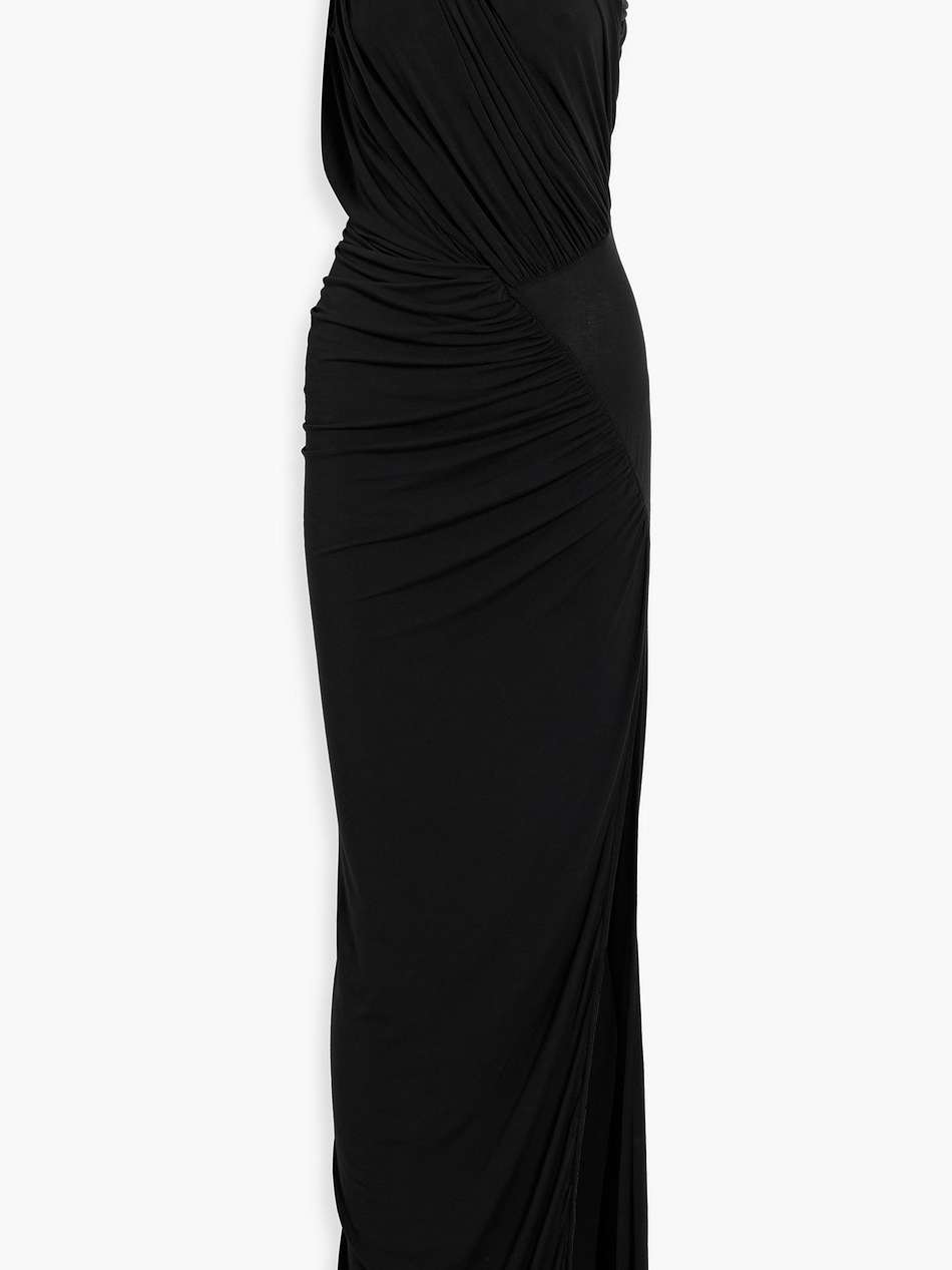 hera one-shoulder modal-blend jersey gown