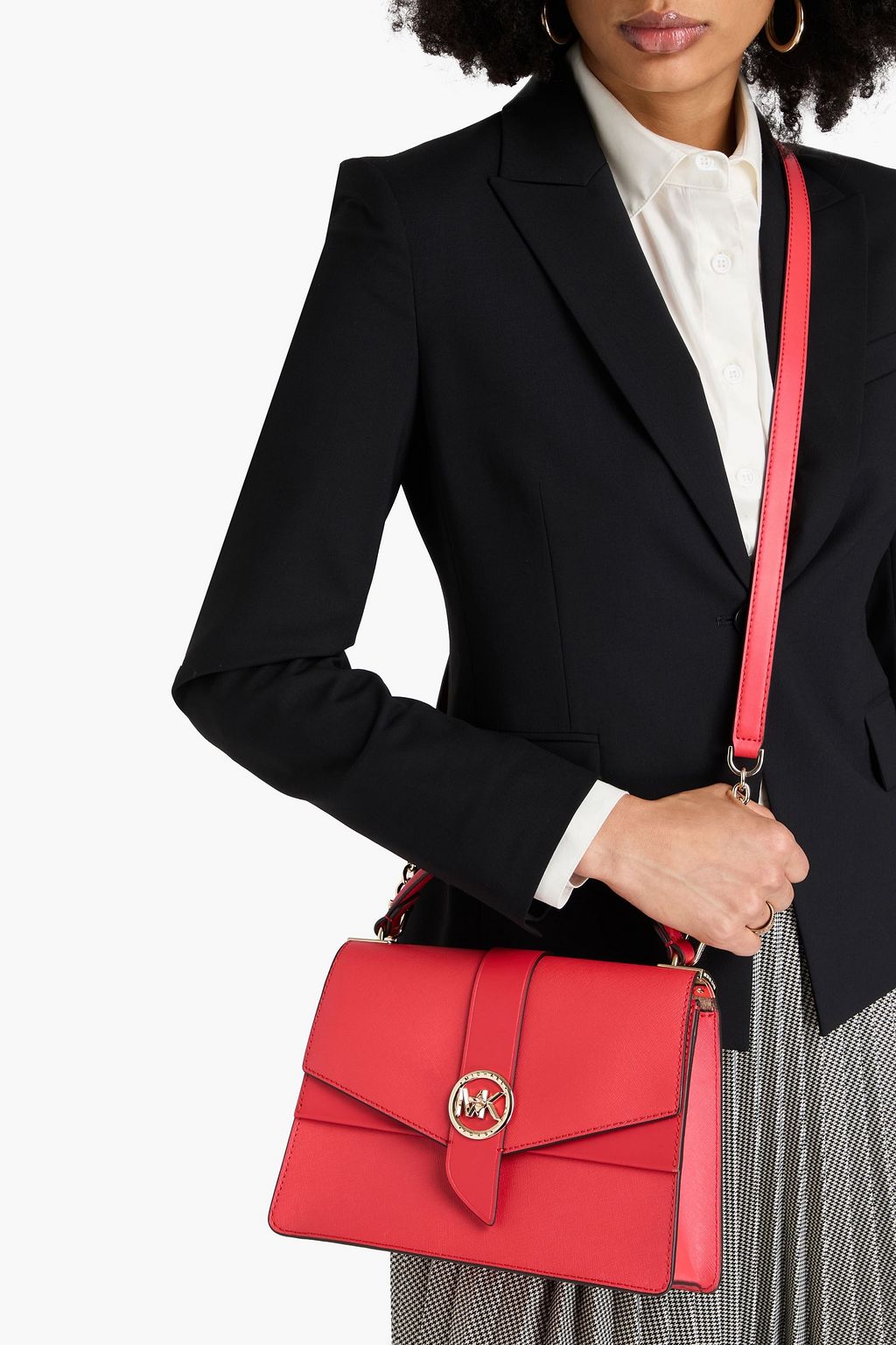 MICHAEL MICHAEL KORS حقيبة توت من الجلد بملمس نافر