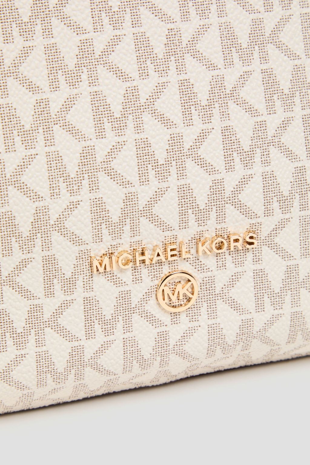 MICHAEL MICHAEL KORS حقيبة توت من الجلد الصناعي بملمس نافر ومزين بطبعة شعار العلامة