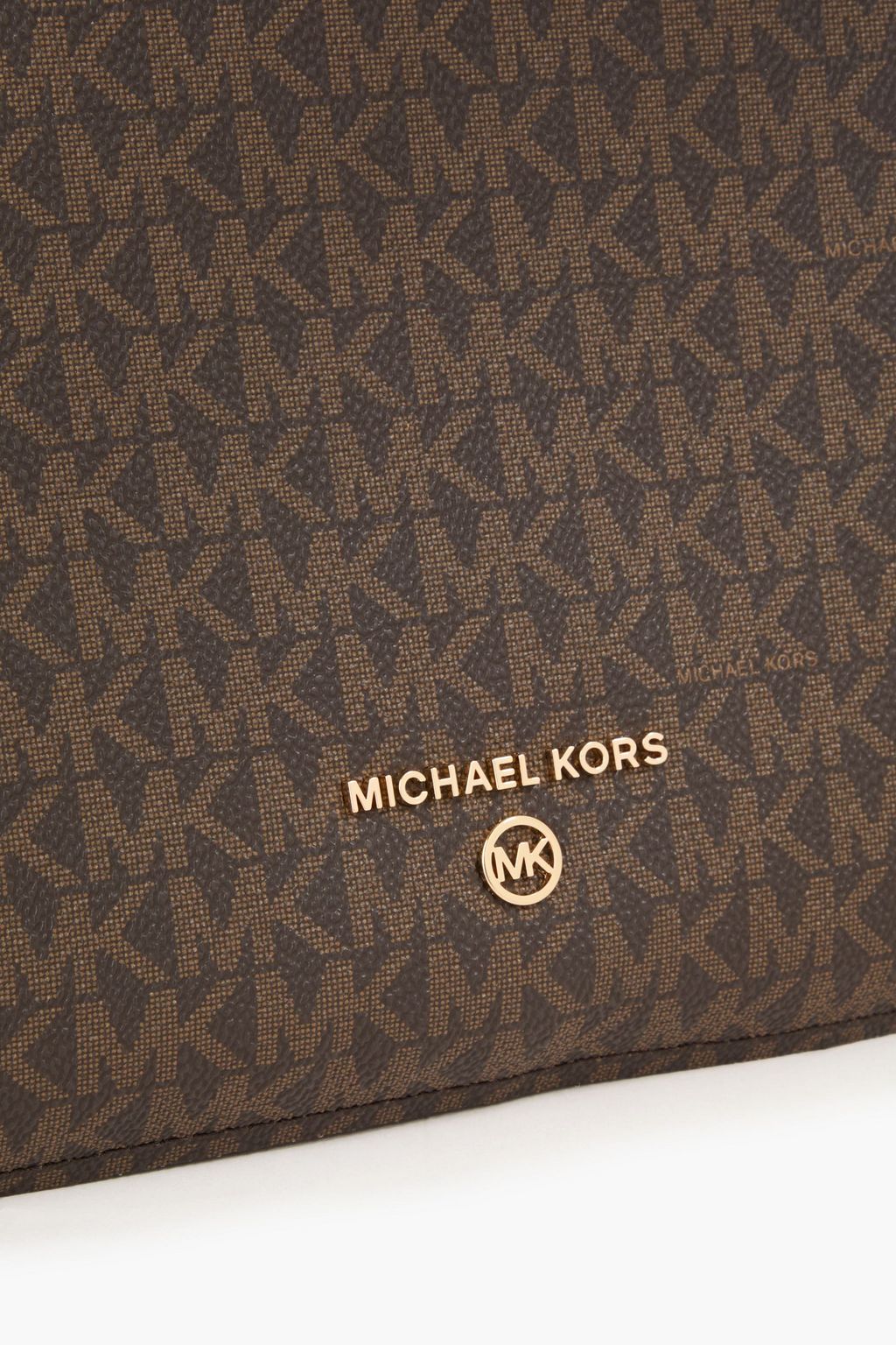 MICHAEL MICHAEL KORS حقيبة توت من الجلد الصناعي بملمس نافر ومزين بطبعة شعار العلامة
