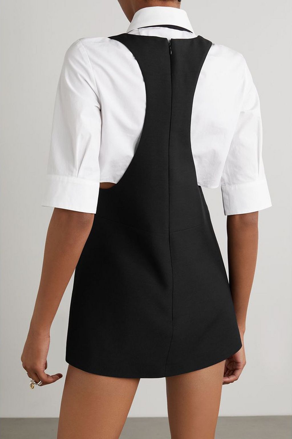 VALENTINO GARAVANI Wool and silk-blend crepe mini dress