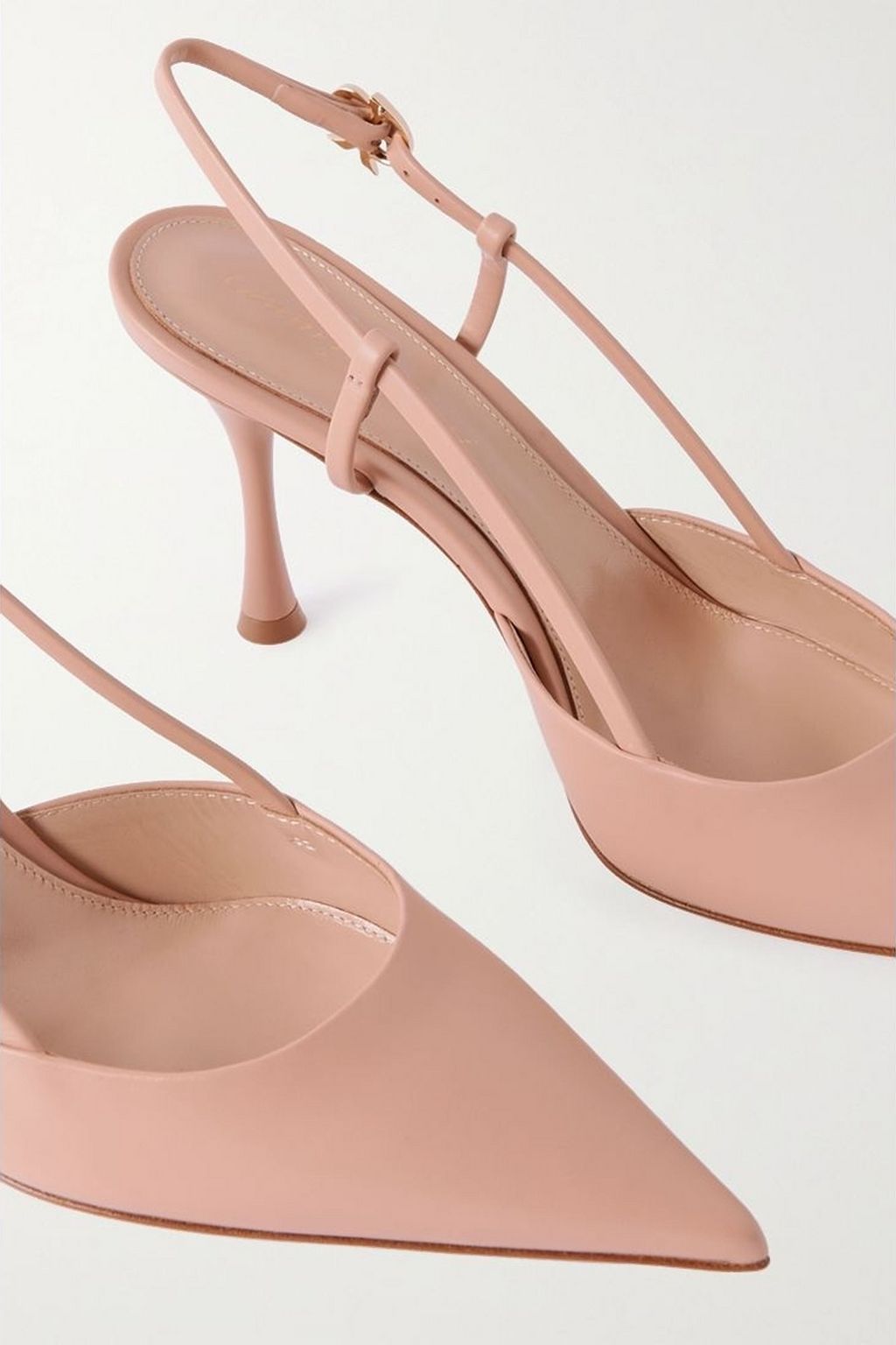 GIANVITO ROSSI 85 leather slingback pumps