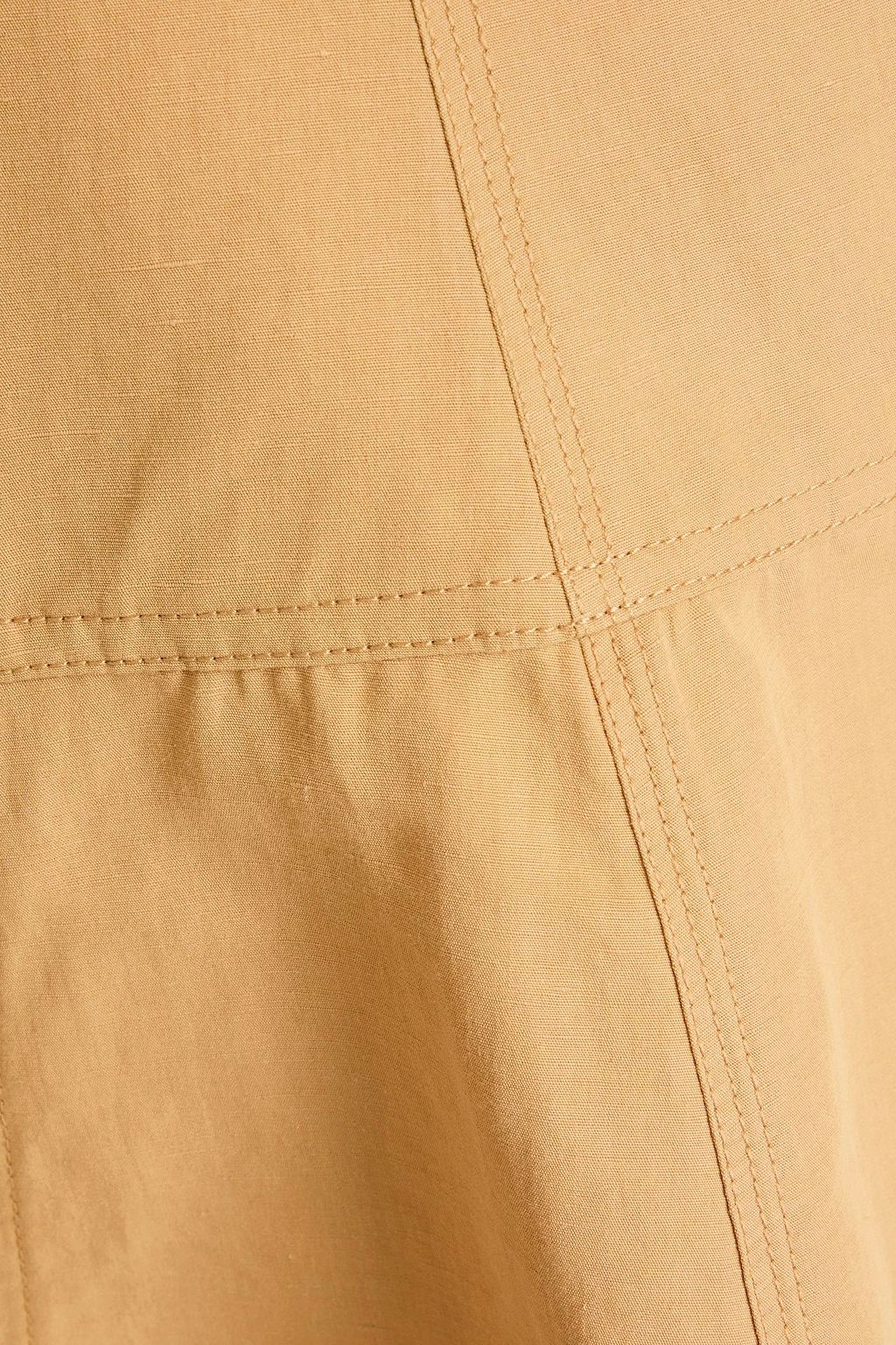 ULLA JOHNSON Kiara cotton, linen and silk-blend mini skirt