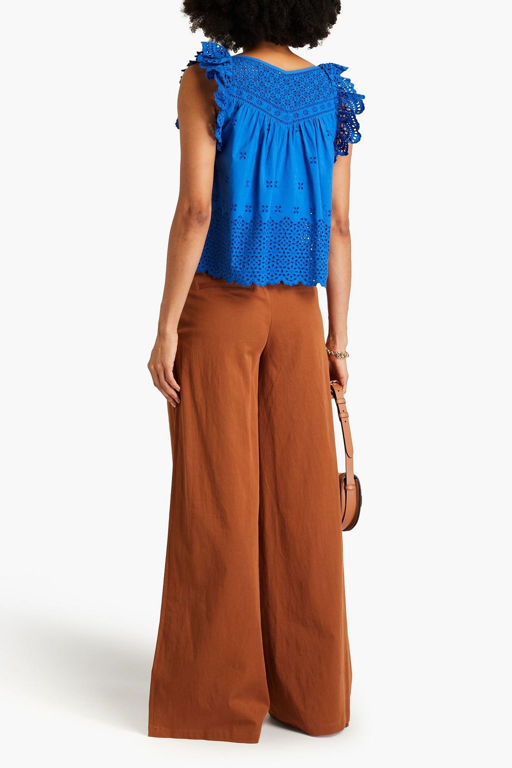 ULLA JOHNSON Leona broderie anglaise cotton top
