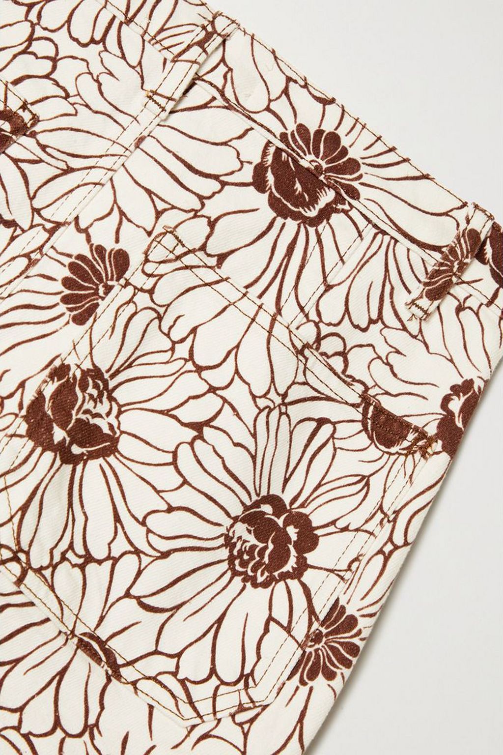 REFORMATION Sunny floral-print denim camisole and jeans set