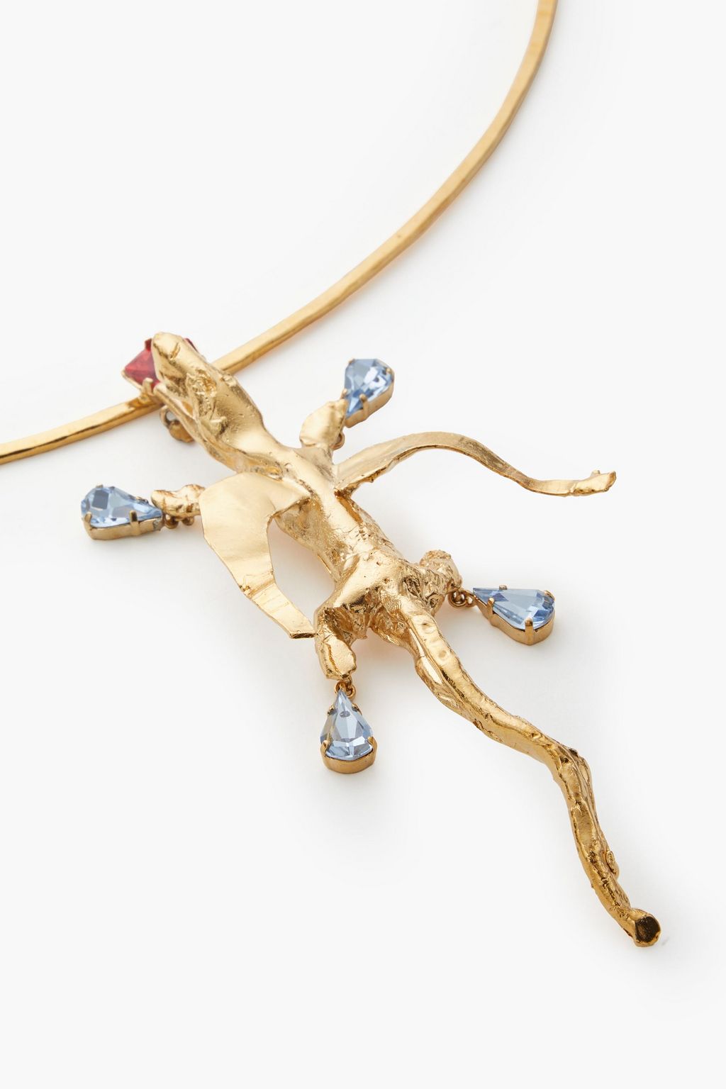 VALENTINO GARAVANI Goldfarbene Kette mit Kristallen